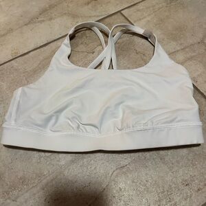 Lululemon Women's White Energy Sports Bra